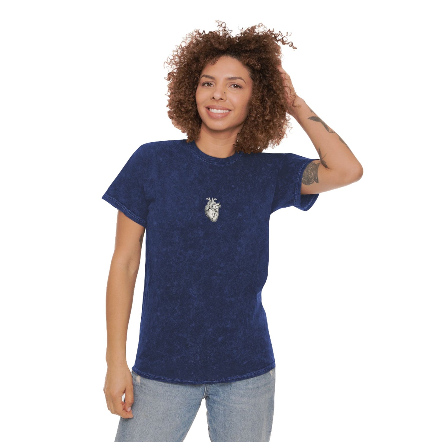 MIRAI — FLOURISH | Oversized Tee — Ribcage & Roses Anatomical Heart Graphic T-Shirt
