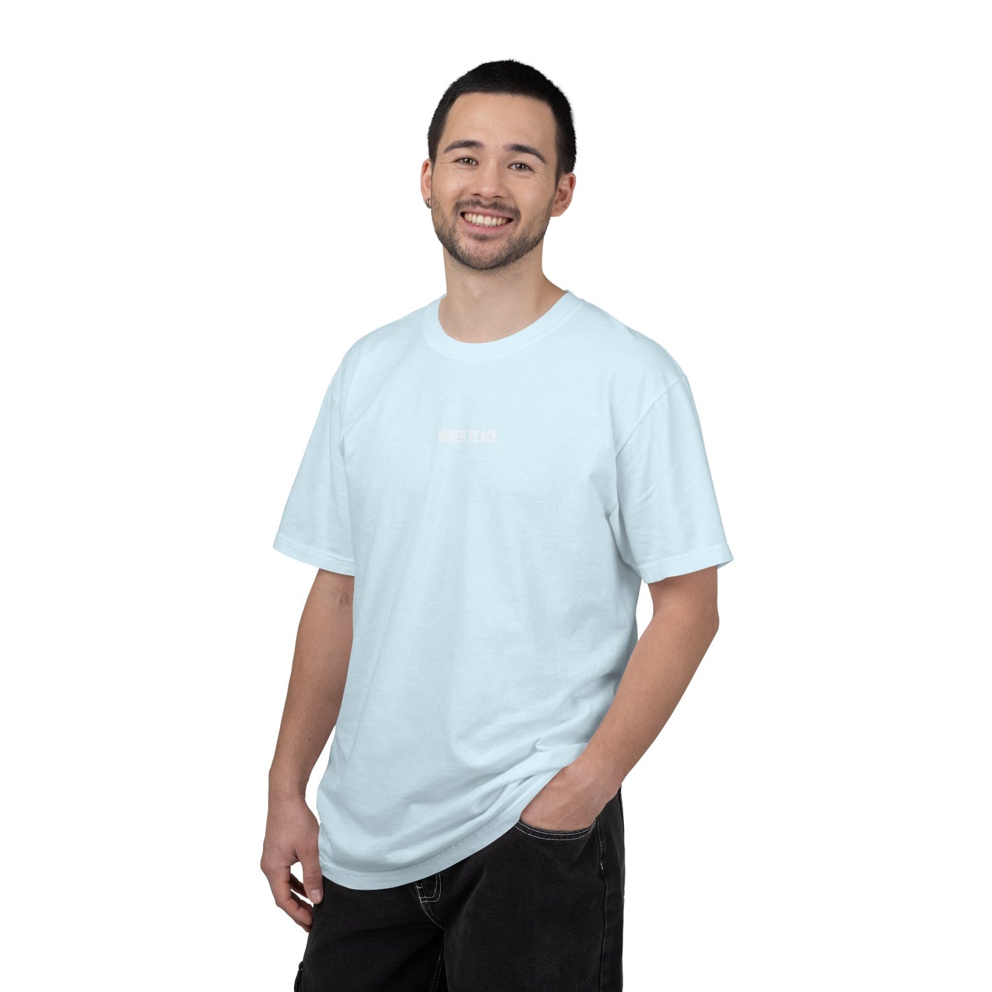MIRAI Yin Yang — Floral Koi Fish Graphic Tee with Inspirational Script
