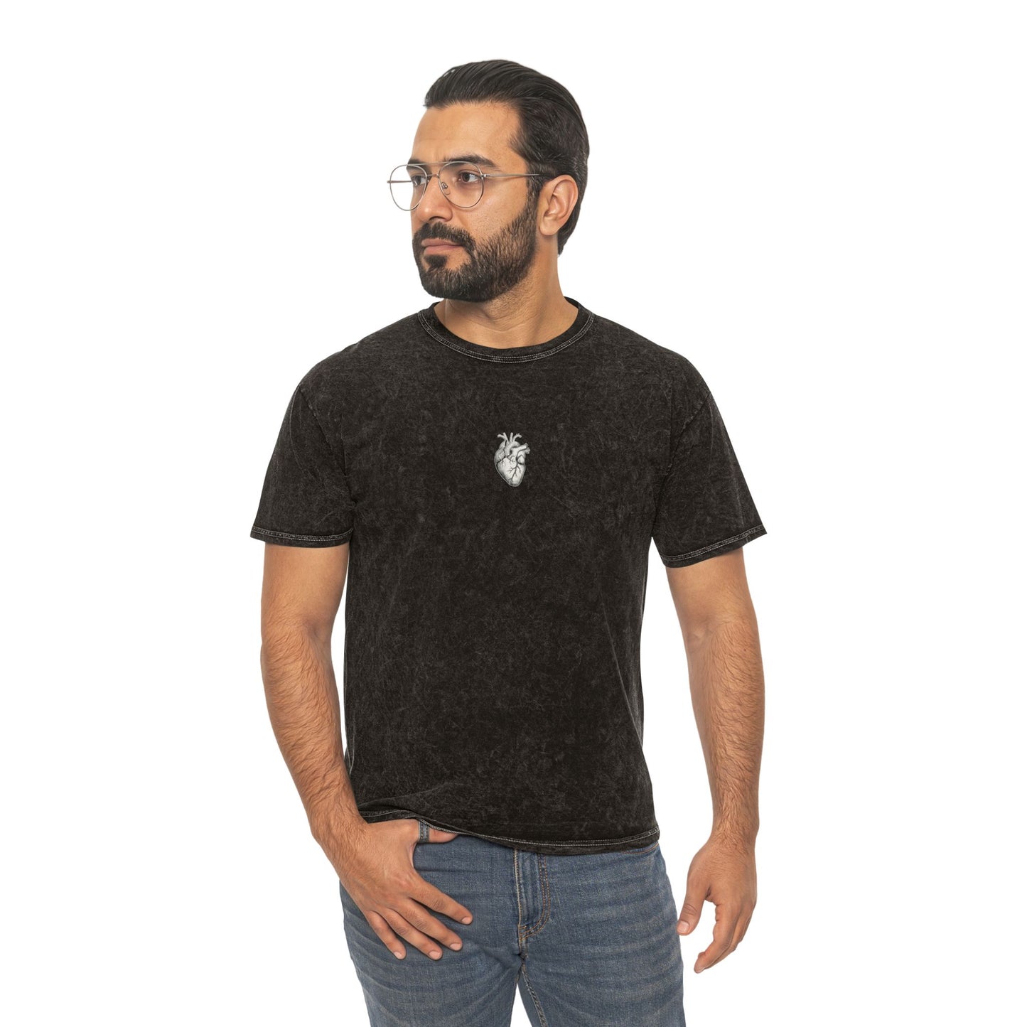 MIRAI — FLOURISH | Oversized Tee — Ribcage & Roses Anatomical Heart Graphic T-Shirt