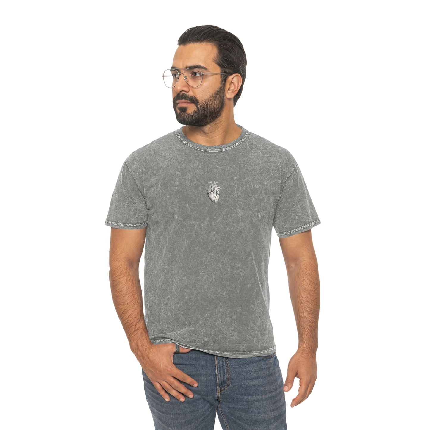 MIRAI — FLOURISH | Oversized Tee — Ribcage & Roses Anatomical Heart Graphic T-Shirt